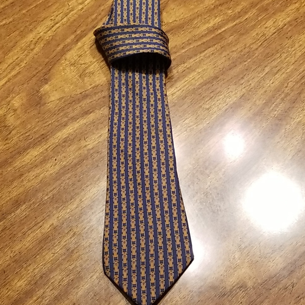 HERMES Paris Vintage Tie 100% Silk 722 FA